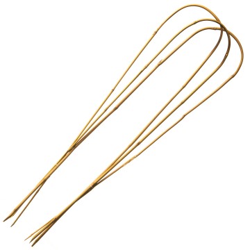 Gebogen bamboestokken