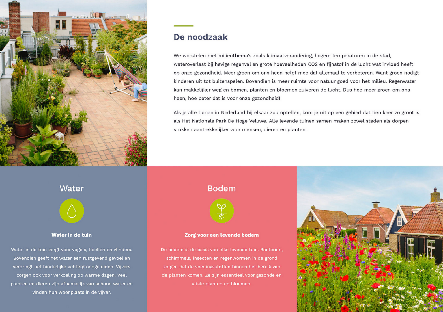 levende tuin milieu groen